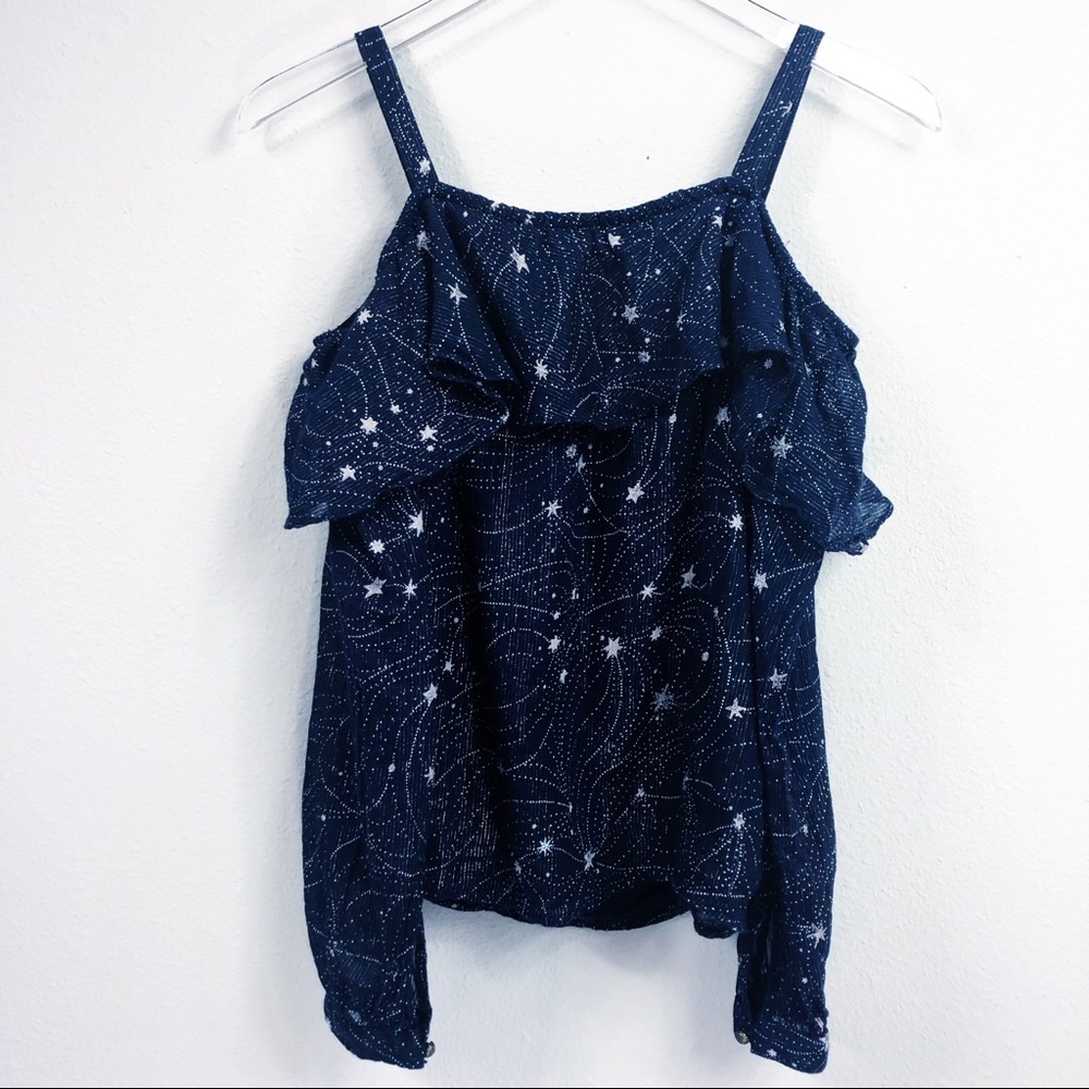Anthropologie | Floreat Cold Shoulder Star Top - Picture 8 of 8